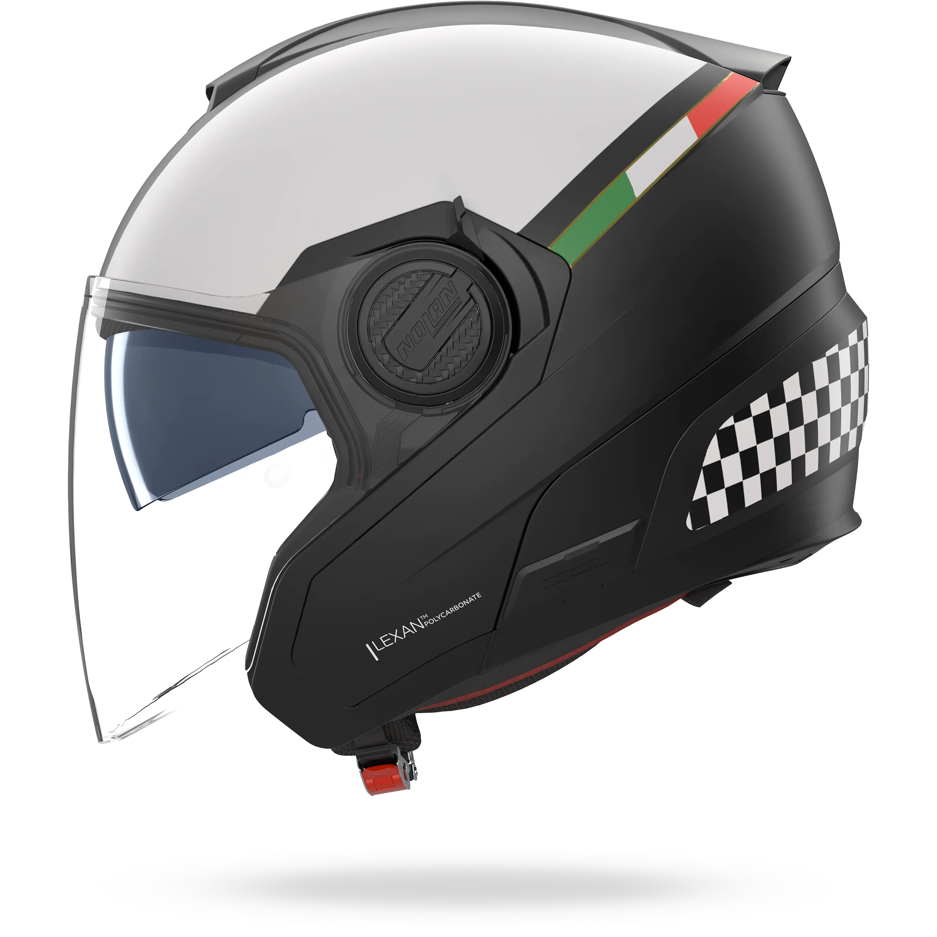 N40-5 06 BELLAVISTA Nero / Bianco / Scacchi – Nolan Helmets