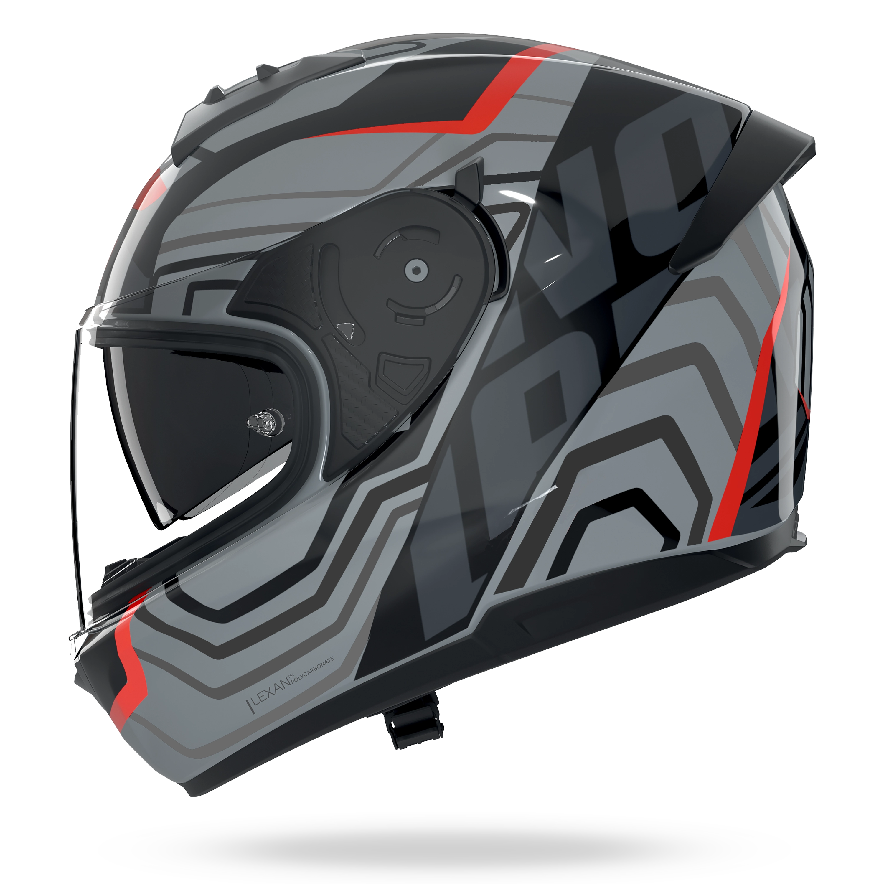 N60-6 ECLETTICO Nero / Grigio / Rosso – Nolan Helmets