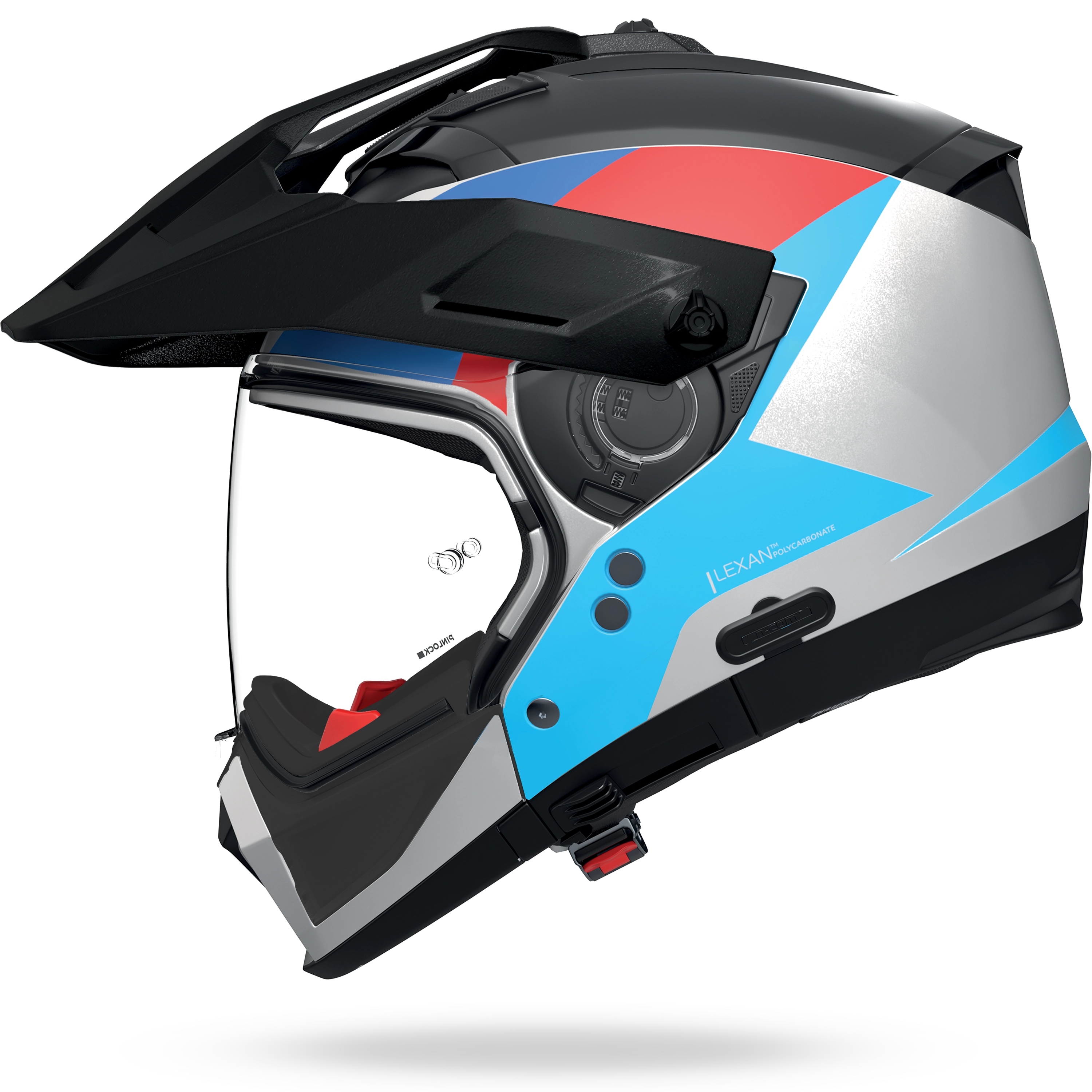 N70-2 X 06 TURBINE Bianco / Nero / Blu / Rosso – Nolan Helmets