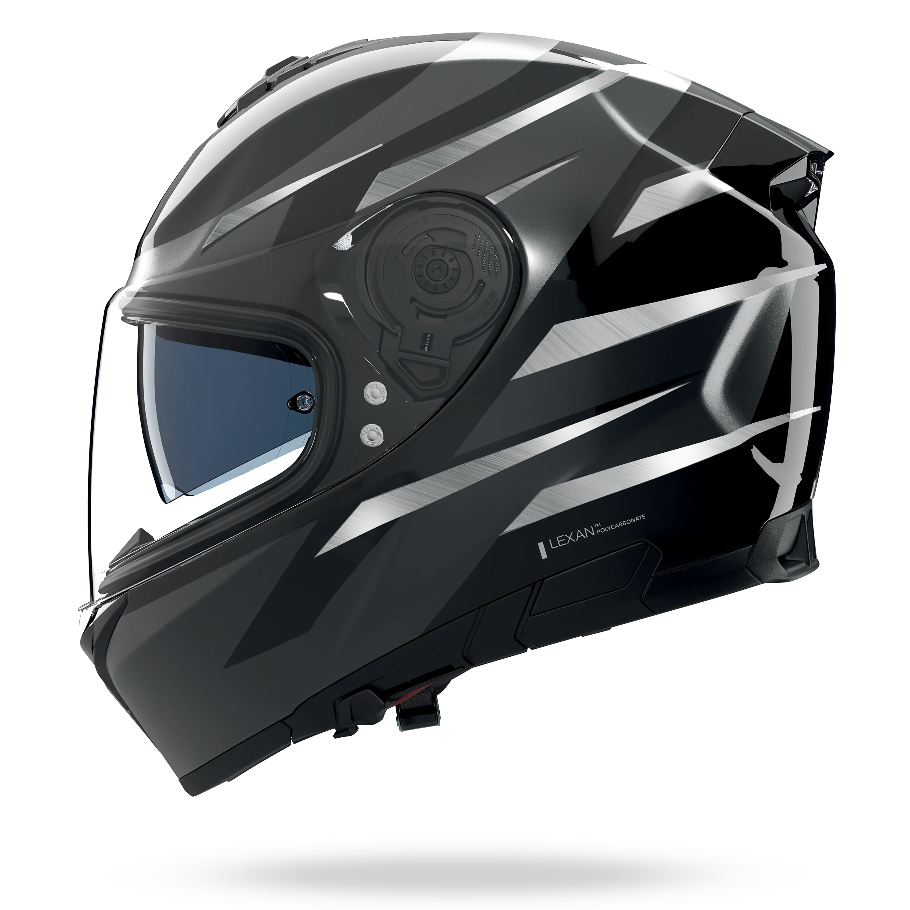 N80-8 FERVO Nero / Antracite / Argento cromato – Nolan Helmets