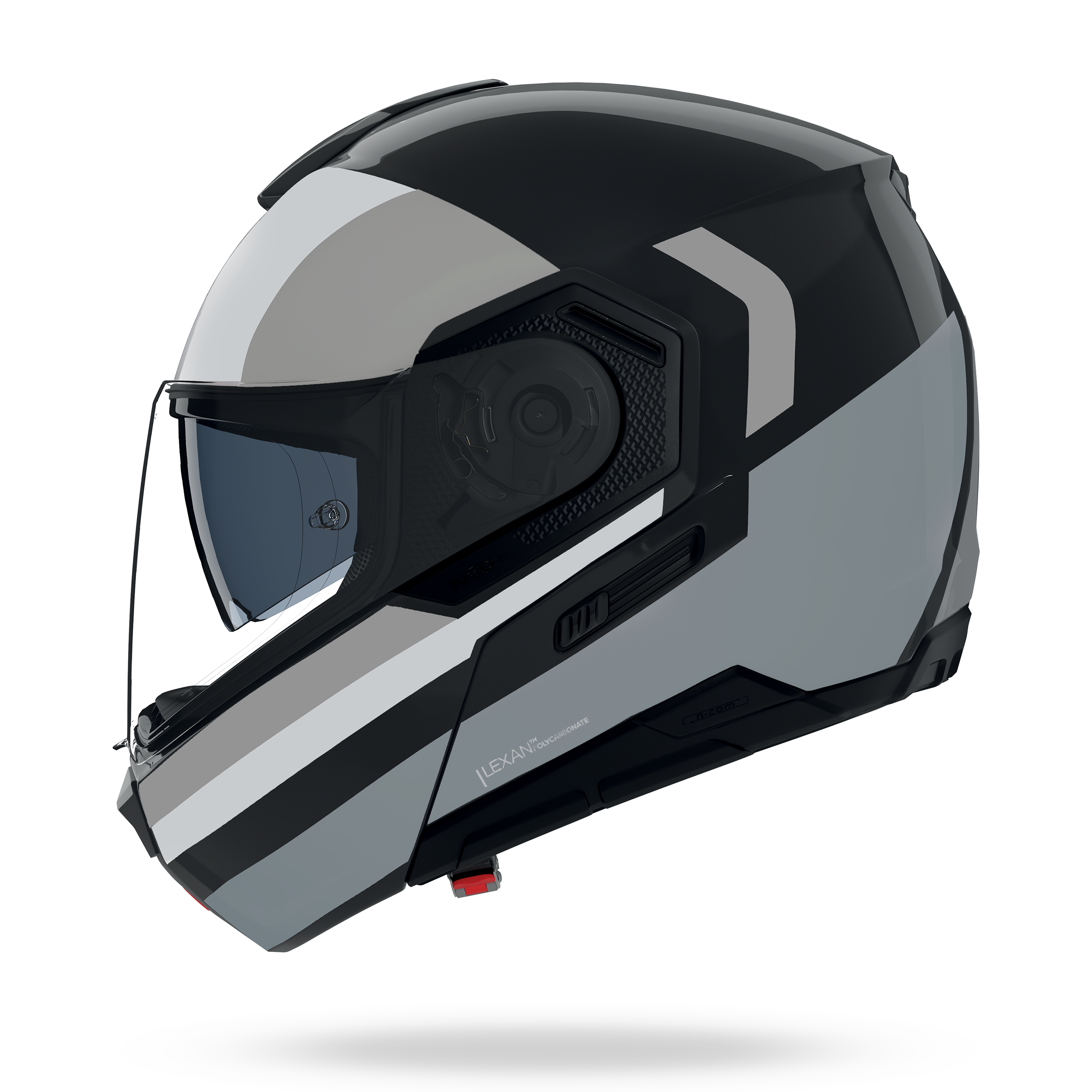 N90-3 06 ROBOTO Nero / Argento / Grigio – Nolan Helmets