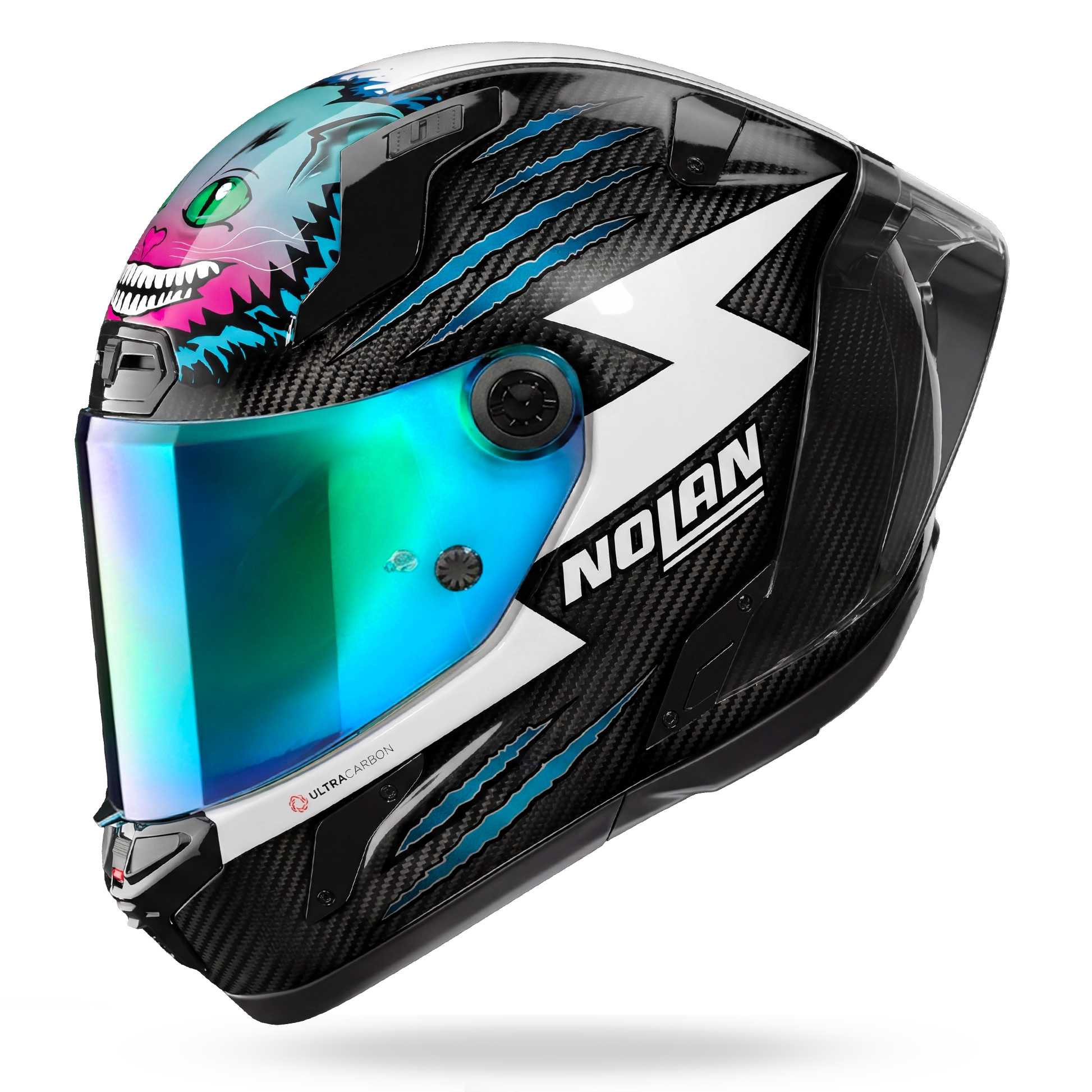 X-804 RS ULTRA CARBON REPLICA HERBERTSON Aquamarine / White – Nolan Helmets