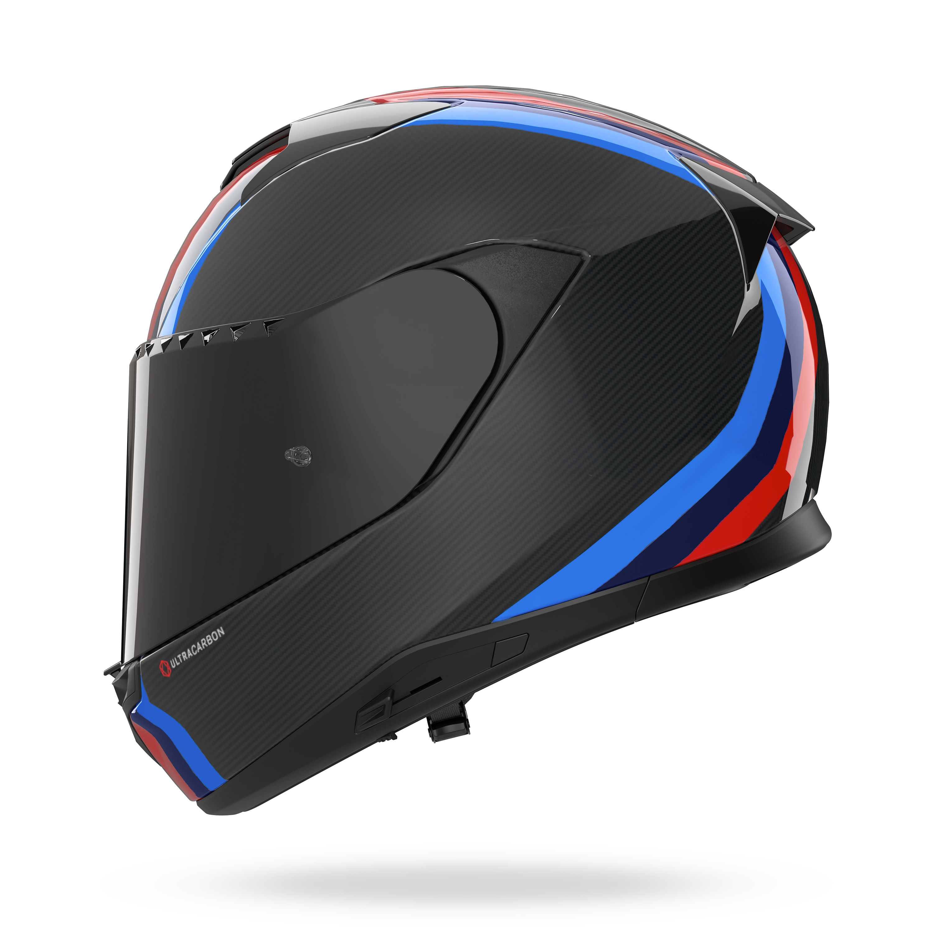 X-904 ULTRA CARBON GEMINI Carbonio / Bianco / Rosso / Blu – Nolan