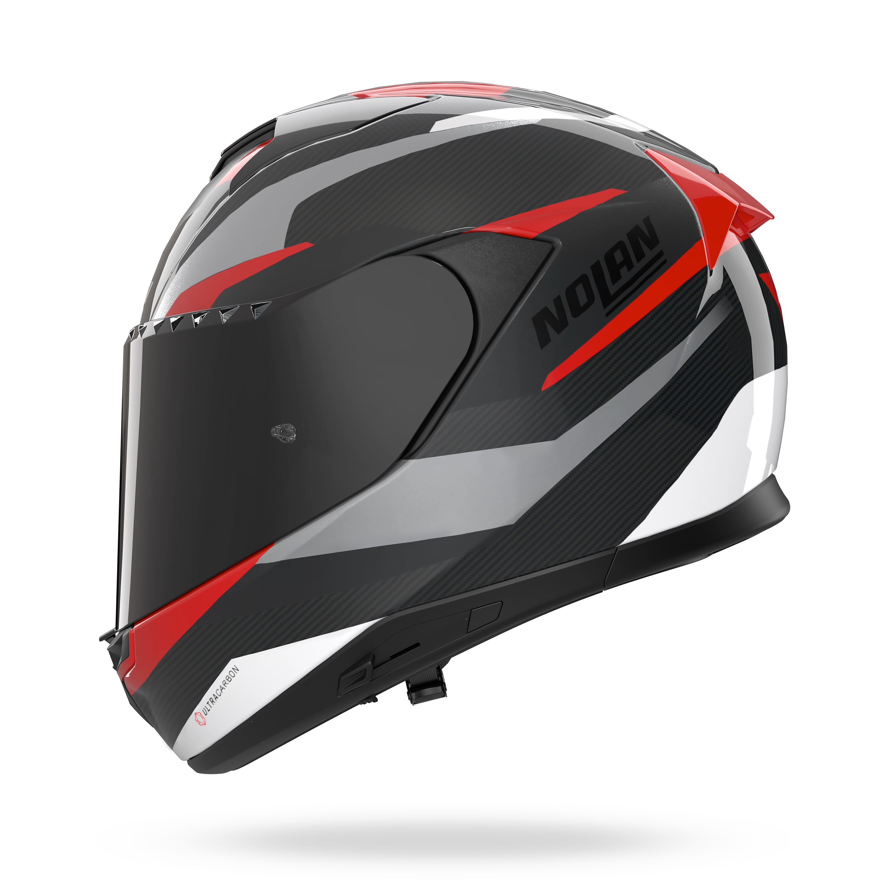X-904 ULTRA CARBON CALIBRO Carbon / Antracite / Rosso – Nolan Helmets