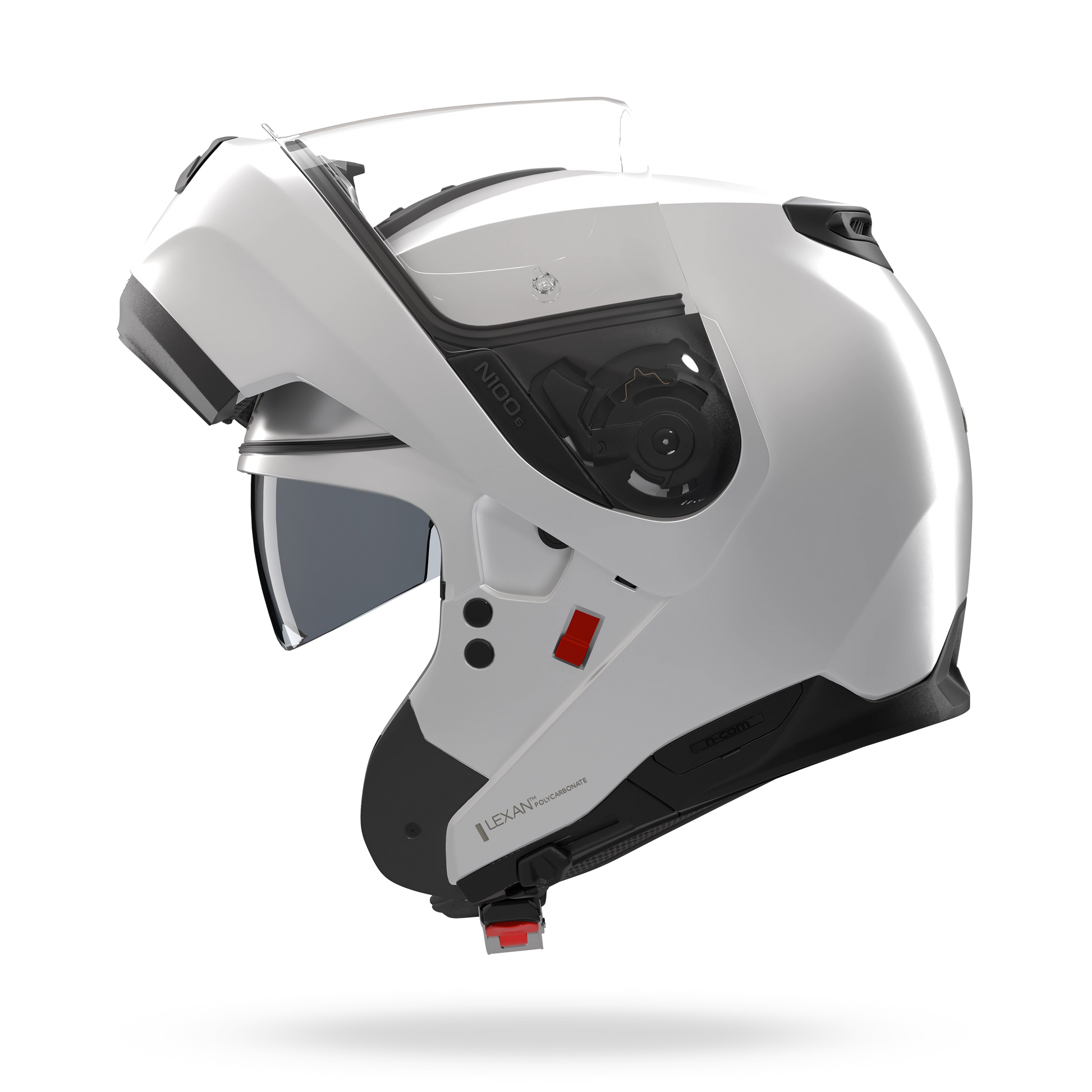 n104 nolan helmet Absolute Tech Flip-Up Motorcycle Polycarbonate N-com Metal White Size L Automotive NOLAN HELMETS N104 Absolute Solid
