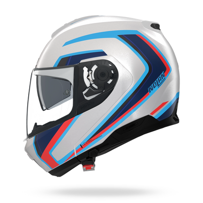 blue and white motorcycle helmet VX Full Face Stream / Gloss Available in blue HJC RPHA 91 Modular Helmet