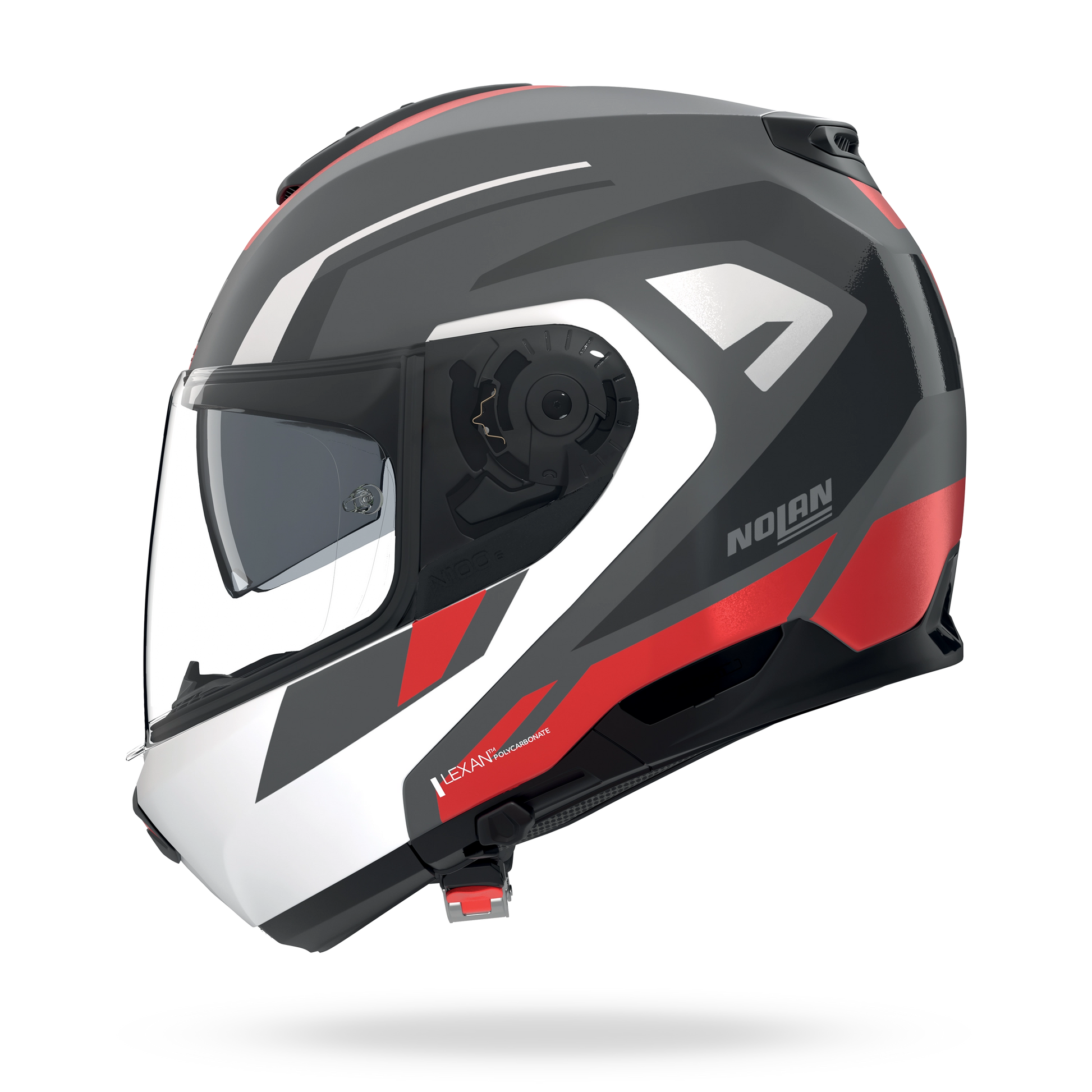 N100-6 CINETICO Grigio lava / Bianco / Rosso – Nolan Helmets