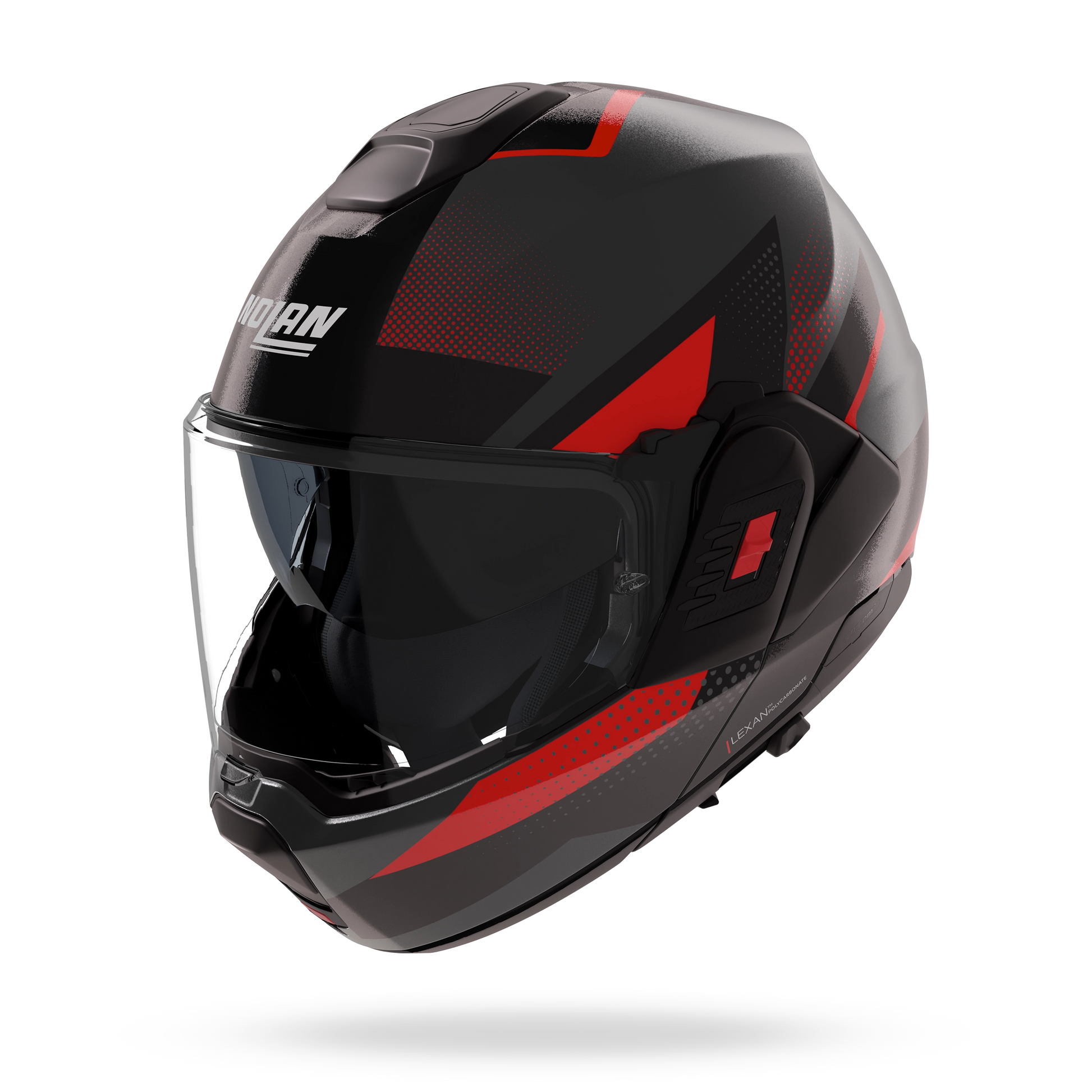 N120-1 CICLONE Grigio lava / Nero / Rosso – Nolan Helmets