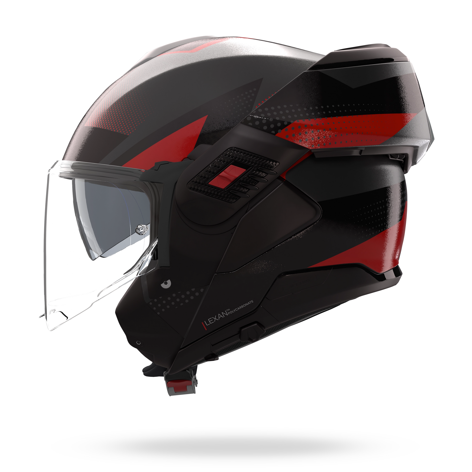 N120-1 CICLONE Grigio lava / Nero / Rosso – Nolan Helmets
