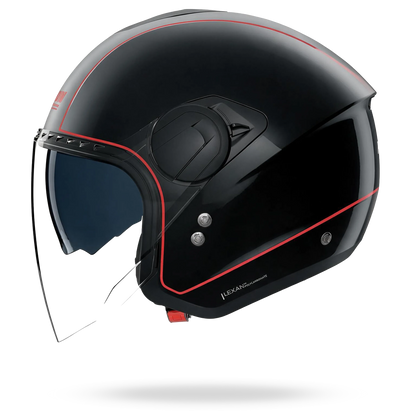 N20-2 VISOR ASSO  Nero / Rosso