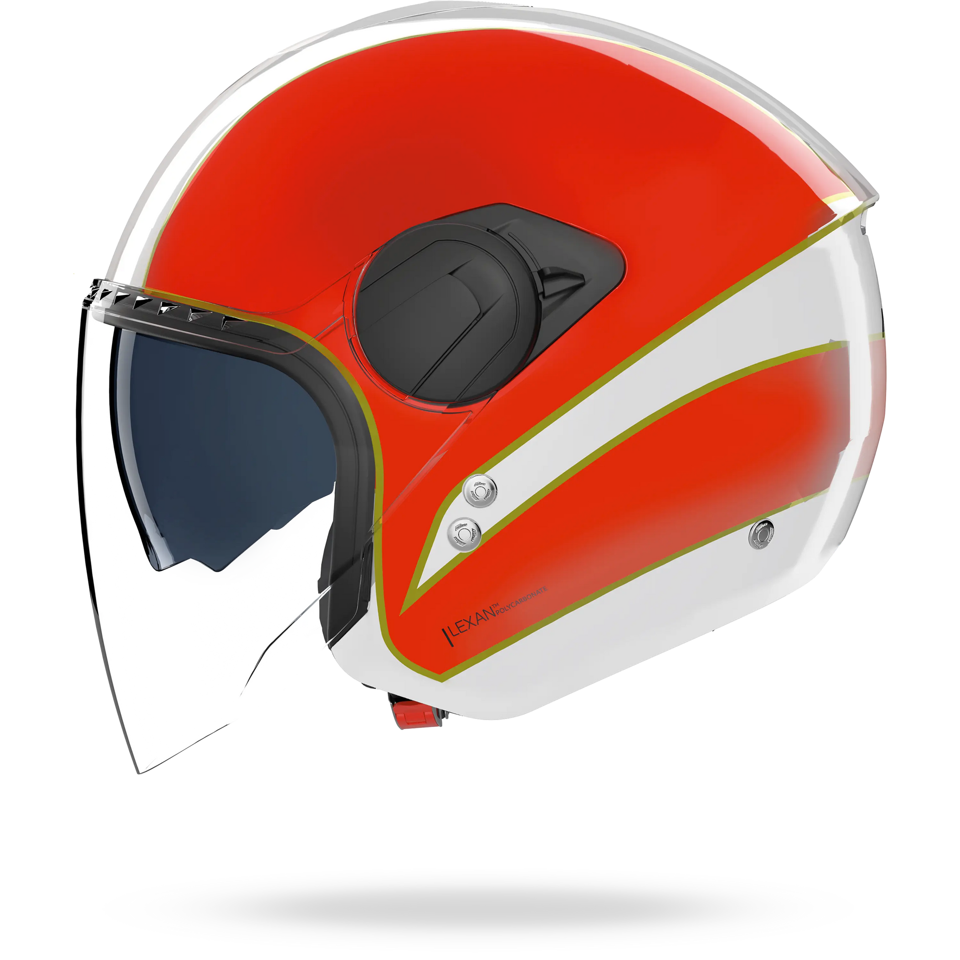 nolan helmet anti fog shield 000121623017025 Accessories Transparent Reflective with Silicone Edge One Size : Automotive N20-2 VISOR TRICOLORE Bianco /