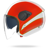 N20-2 VISOR TRICOLORE Bianco / Verde / Rosso