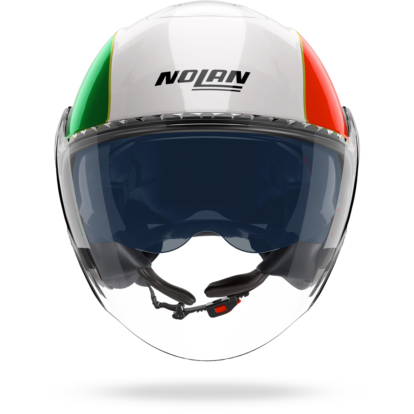 N20-2 VISOR TRICOLORE Bianco / Verde / Rosso