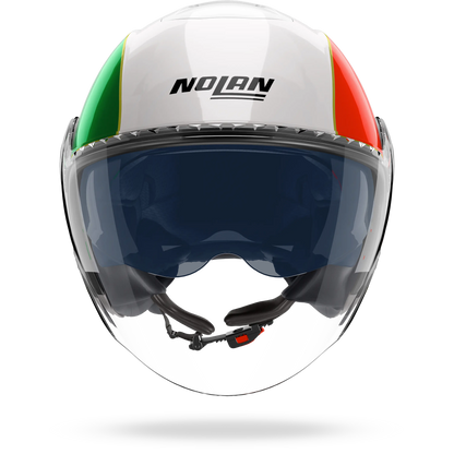 N20-2 VISOR TRICOLORE Bianco / Verde / Rosso
