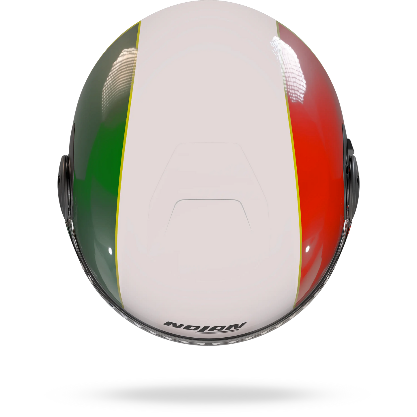 N20-2 VISOR TRICOLORE Bianco / Verde / Rosso