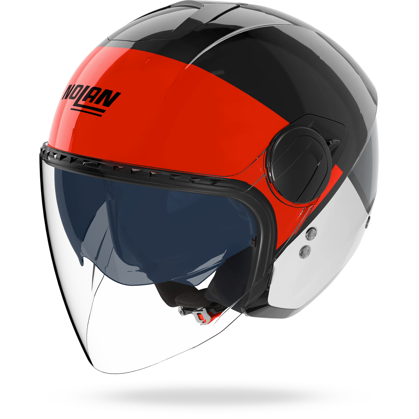 N20-2 VISOR BLOCCO Nero / Rosso / Antracite / Bianco