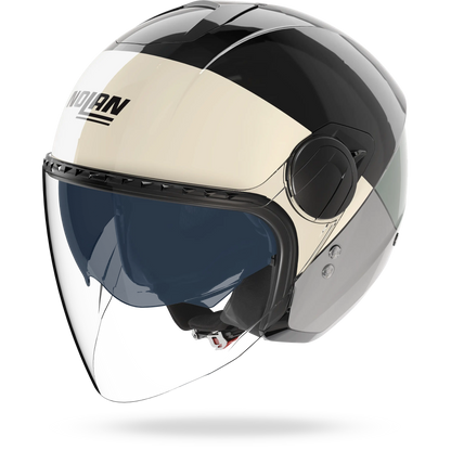N20-2 VISOR BLOCCO Nero / Avorio / Verde Grigio / Antracite