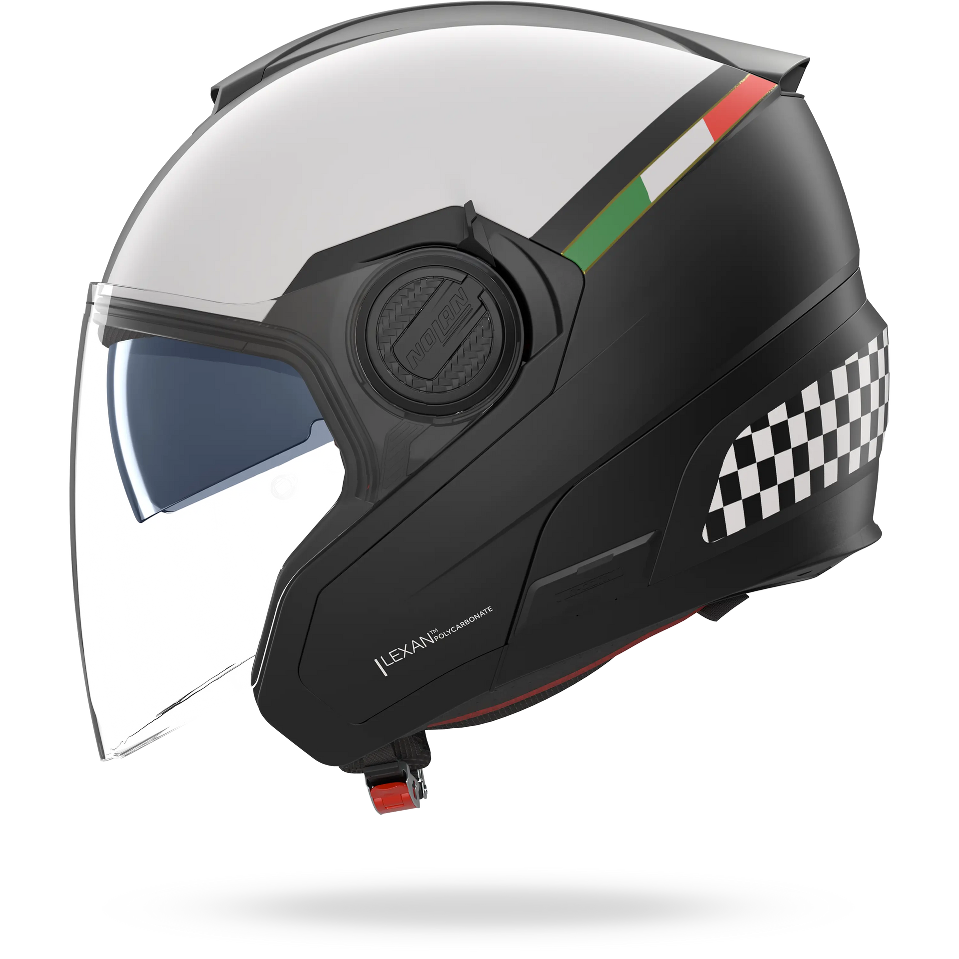 N40-5 06 BELLAVISTA Nero / Bianco / Scacchi – Nolan Helmets