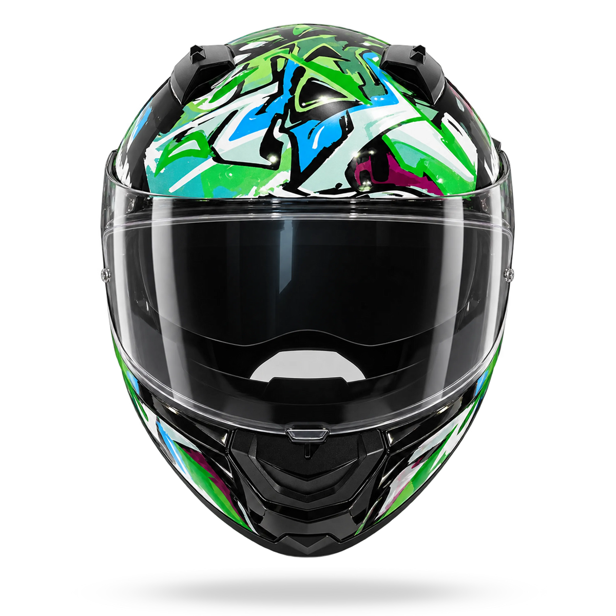 N60-6 SPORT CHICANE  Nero / Multicolore verde