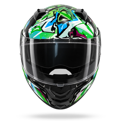 N60-6 SPORT CHICANE  Nero / Multicolore verde