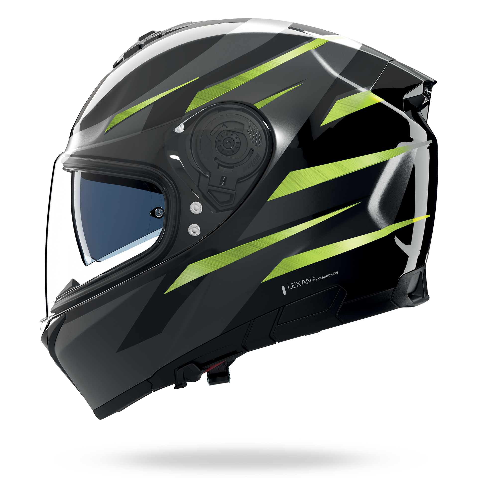 N80-8 FERVO Nero / Antracite / Verde impulso cromato – Nolan Helmets