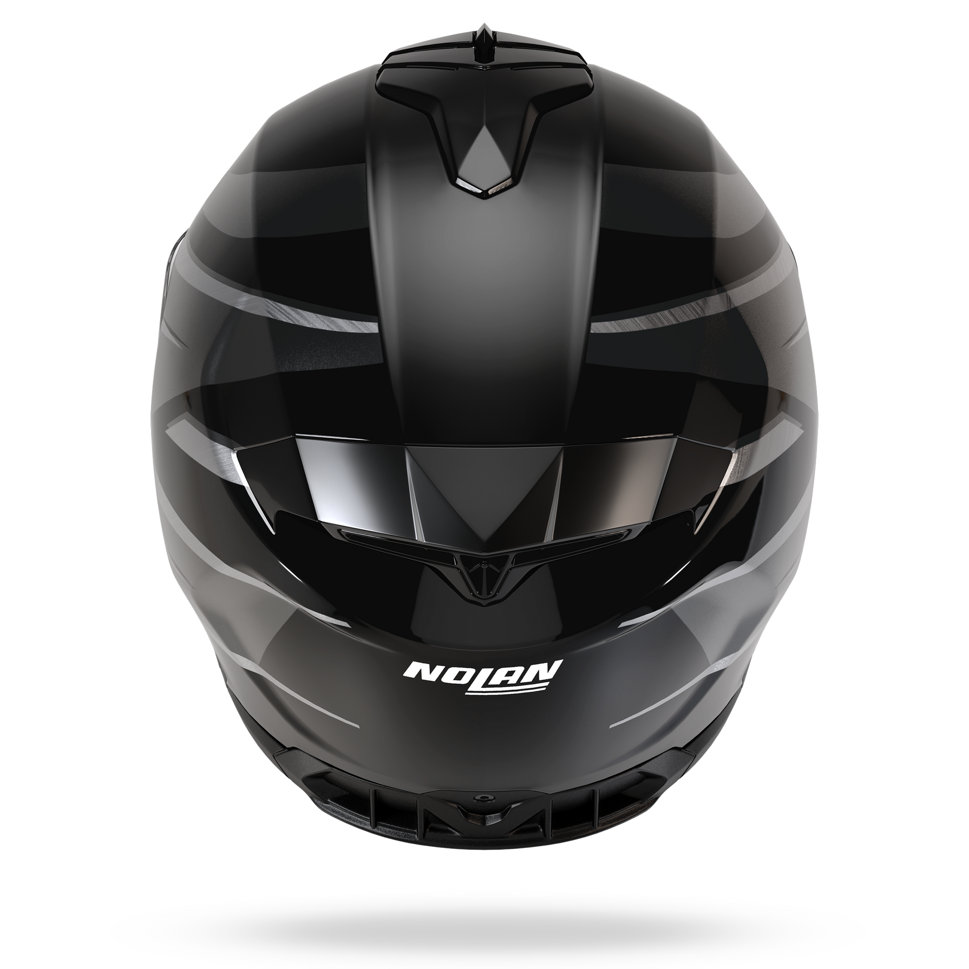 N80-8 FERVO Nero / Antracite / Argento cromato – Nolan Helmets