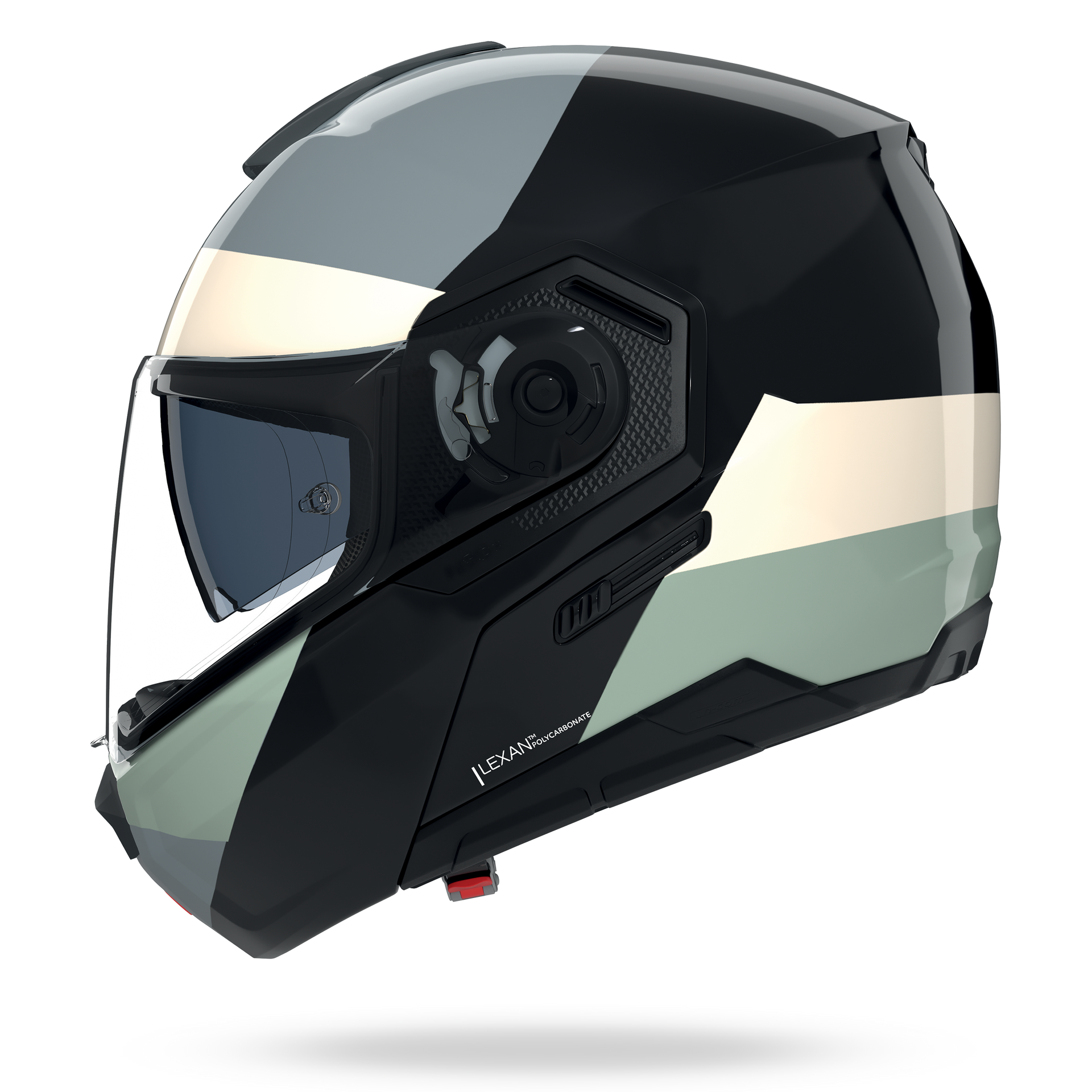 N90-3 06 BLOCCO Nero / Avorio / Antracite / Verde grigio – Nolan Helmets