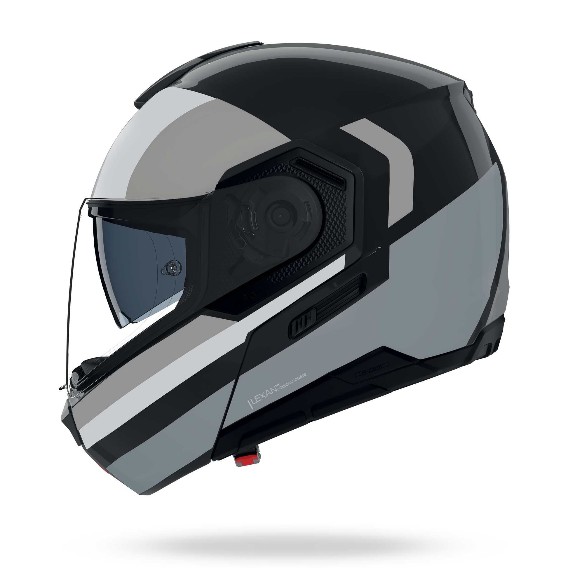 N90-3 06 ROBOTO Nero / Argento / Grigio – Nolan Helmets