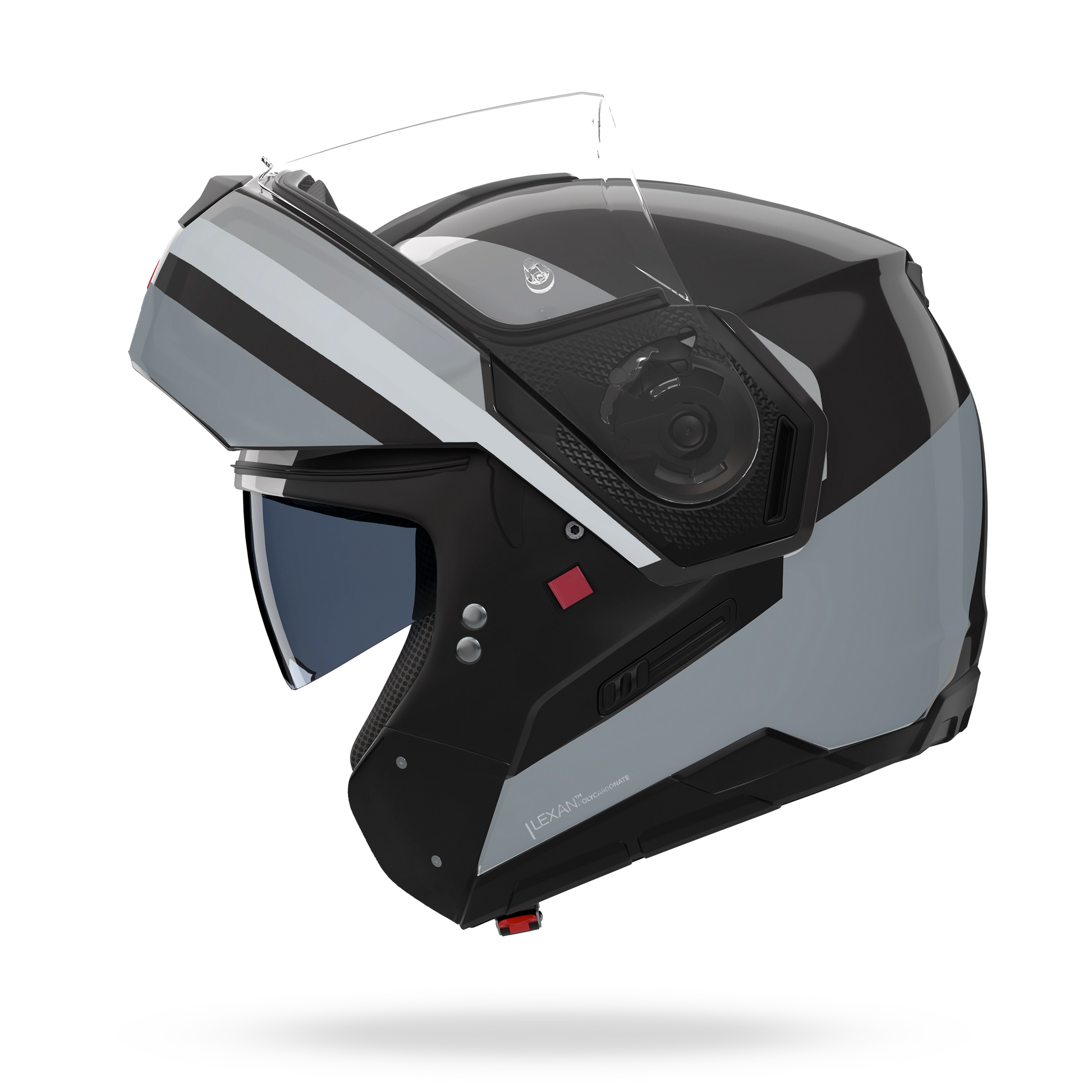 N90-3 06 ROBOTO Nero / Argento / Grigio – Nolan Helmets