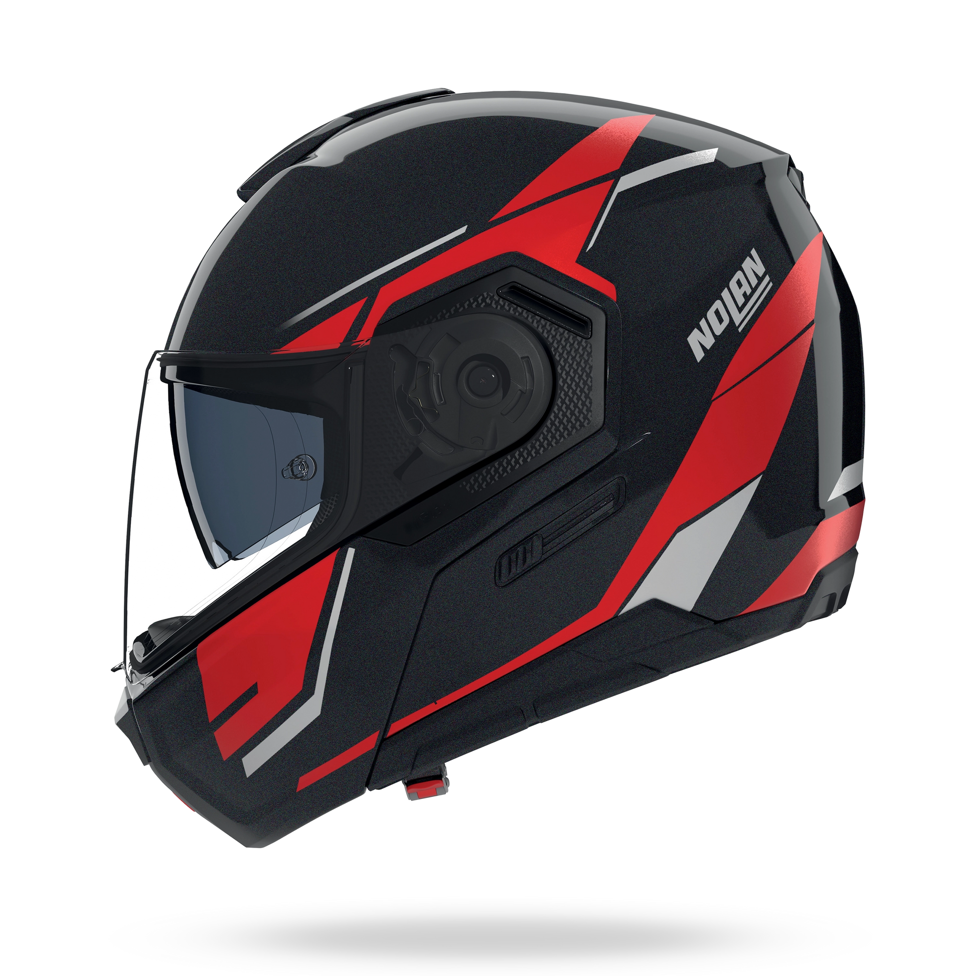 N90-3 06 SINCRONO Nero / Rosso / Bianco – Nolan Helmets