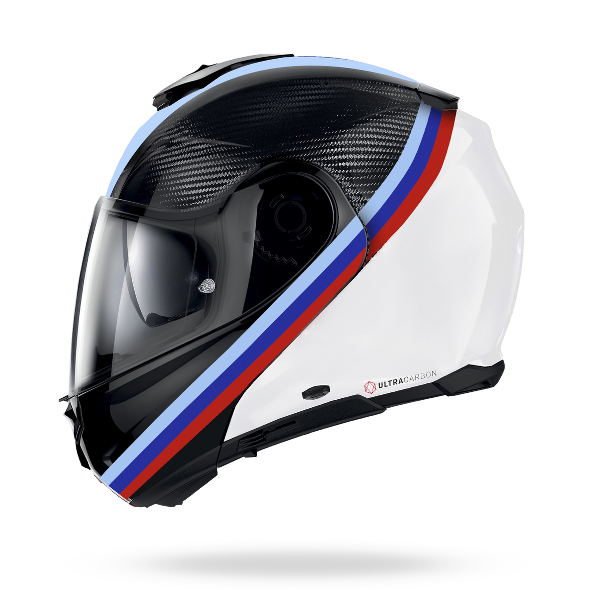 X-1005 ULTRA CARBON GEMINI Bianco / Rosso / Blu – Nolan Helmets