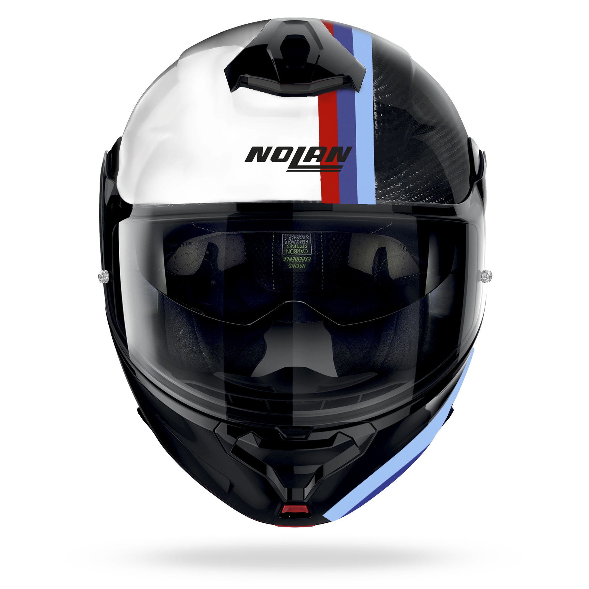 X-1005 ULTRA CARBON GEMINI Bianco / Rosso / Blu – Nolan Helmets