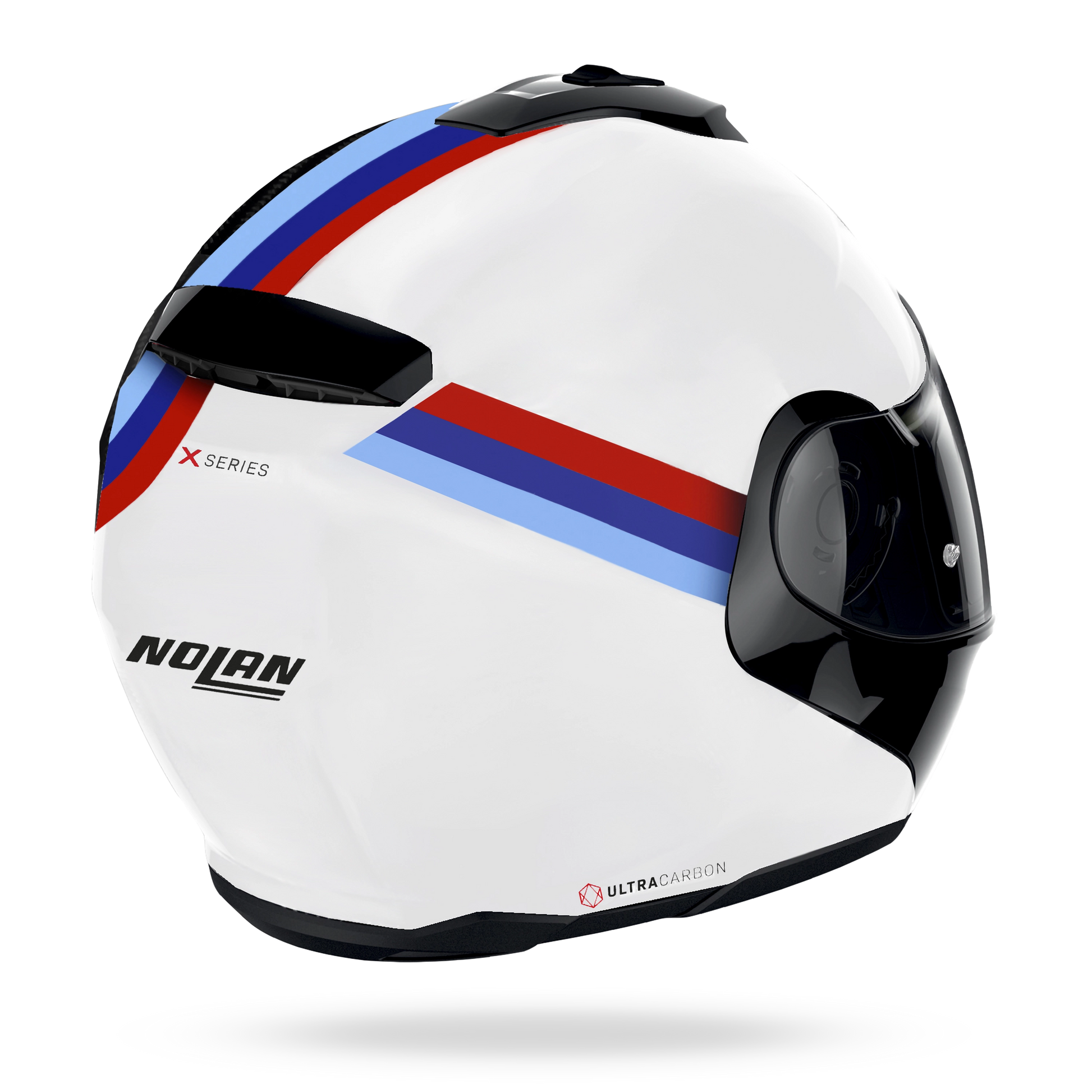 X-1005 ULTRA CARBON GEMINI Bianco / Rosso / Blu – Nolan Helmets