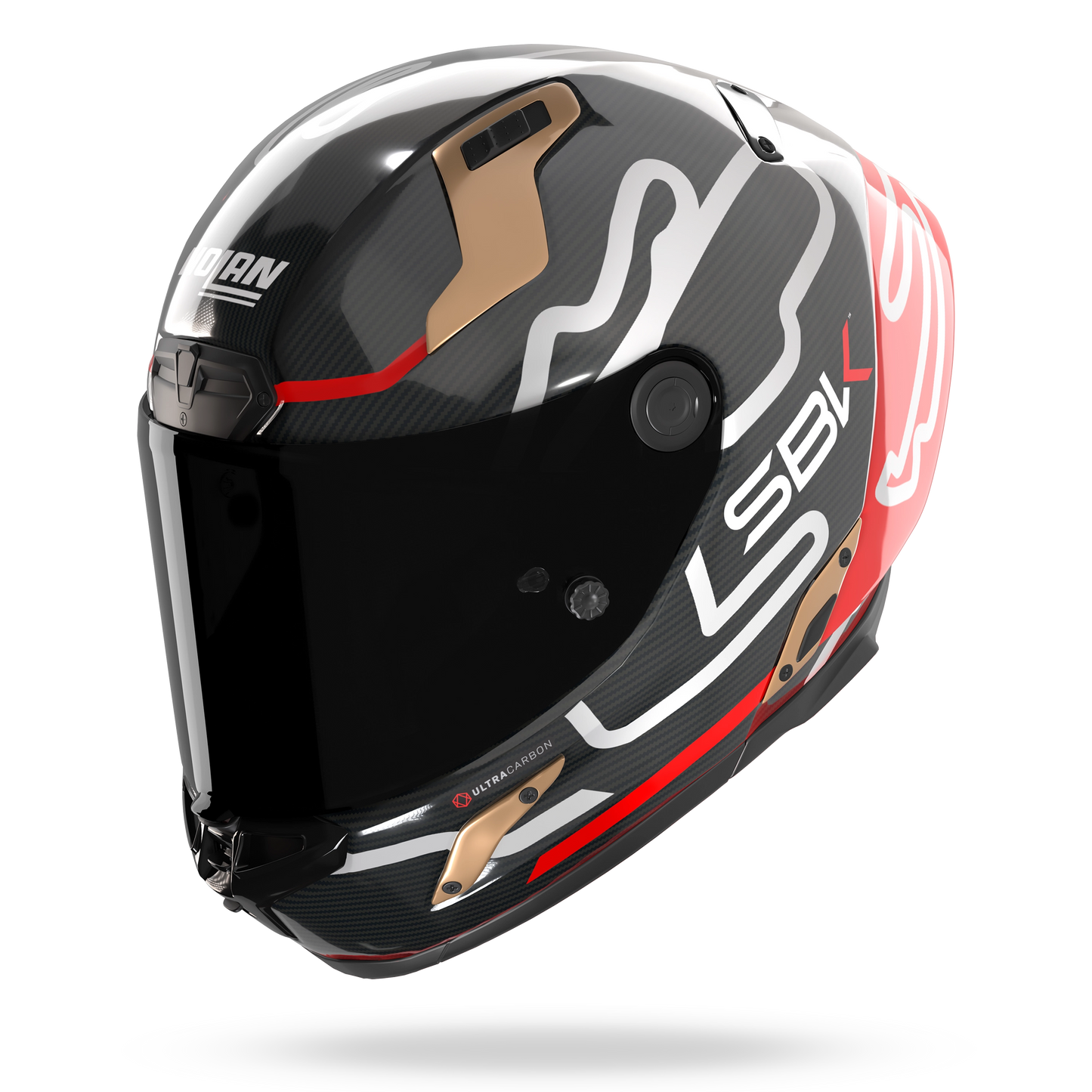 X-804 RS ULTRA CARBON SBK Nero / Rosso / Oro