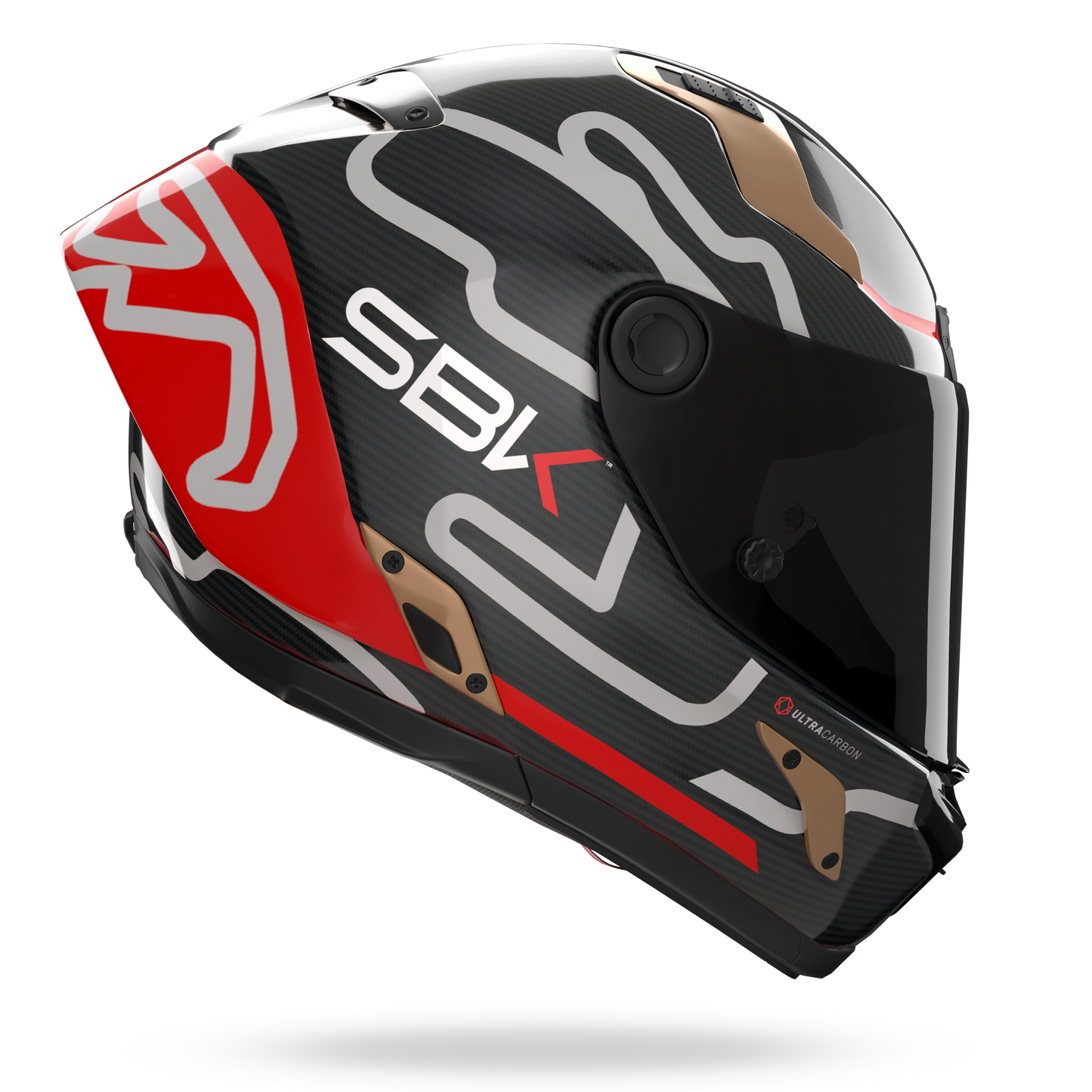 X-804 RS ULTRA CARBON SBK Nero / Rosso / Oro