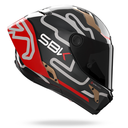X-804 RS ULTRA CARBON SBK Nero / Rosso / Oro