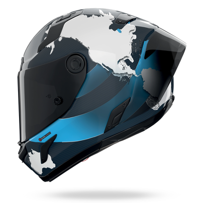 X-804 RS ULTRA CARBON CHECA 30TH ANNIVERSARY SPECIAL EDITION Blu liquido / Bianco