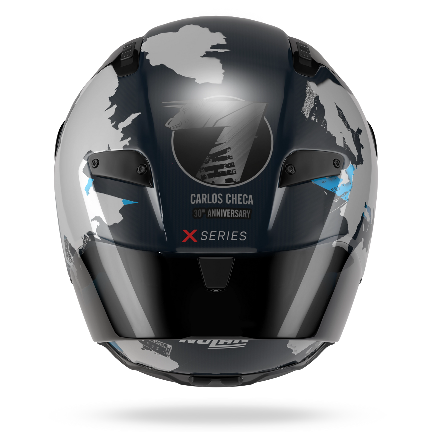 X-804 RS ULTRA CARBON CHECA 30TH ANNIVERSARY SPECIAL EDITION Blu liquido / Bianco