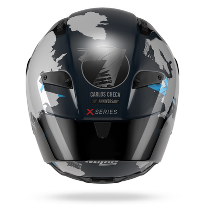 X-804 RS ULTRA CARBON CHECA 30TH ANNIVERSARY SPECIAL EDITION Blu liquido / Bianco