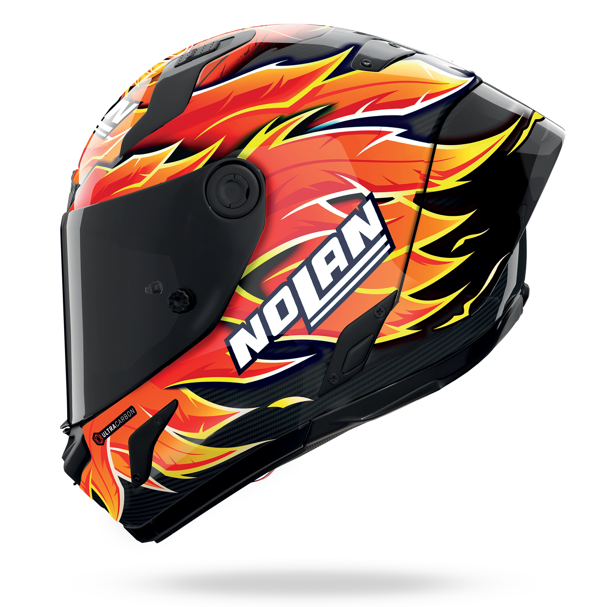 X-804 RS ULTRA CARBON REPLICA IANNONE Rosso / Arancione / Giallo – Nolan Helmets