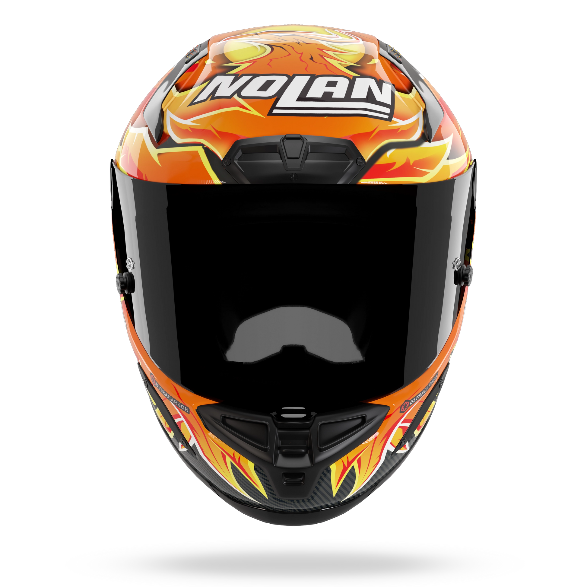 X-804 RS ULTRA CARBON REPLICA IANNONE Rosso / Arancione / Giallo – Nolan Helmets