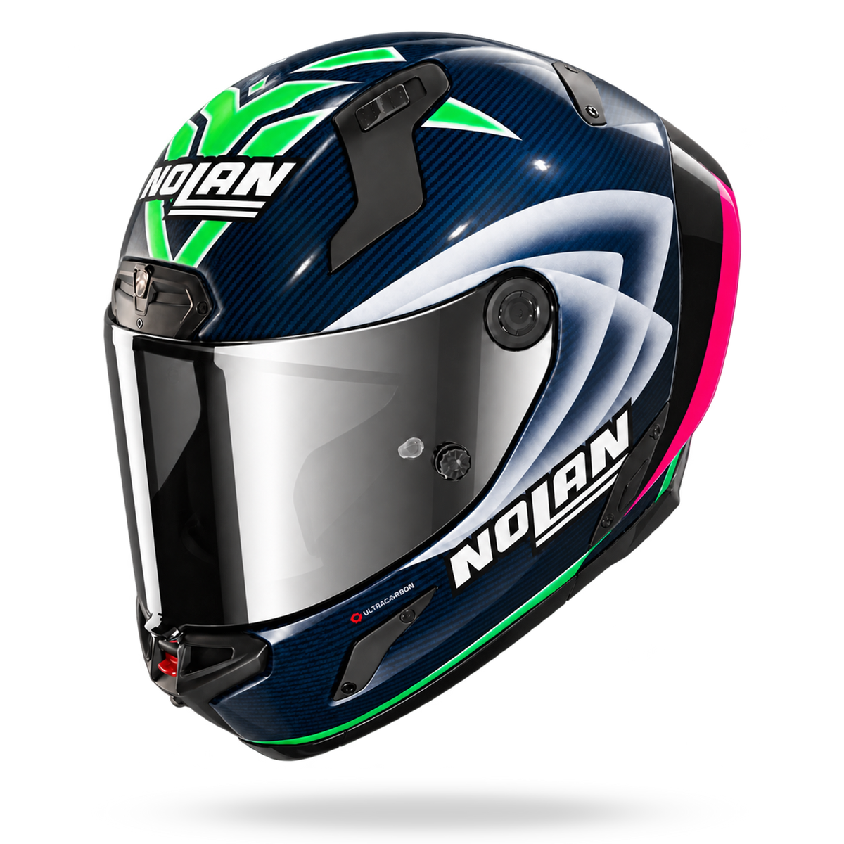 X-804 RS ULTRA CARBON REPLICA MANZI  Blu liquido / Verde