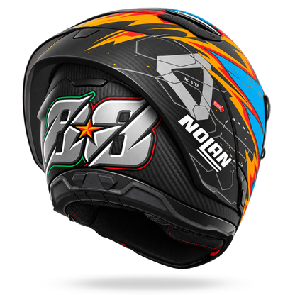 X-804 RS ULTRA CARBON REPLICA OLIVEIRA Blu / Arancione