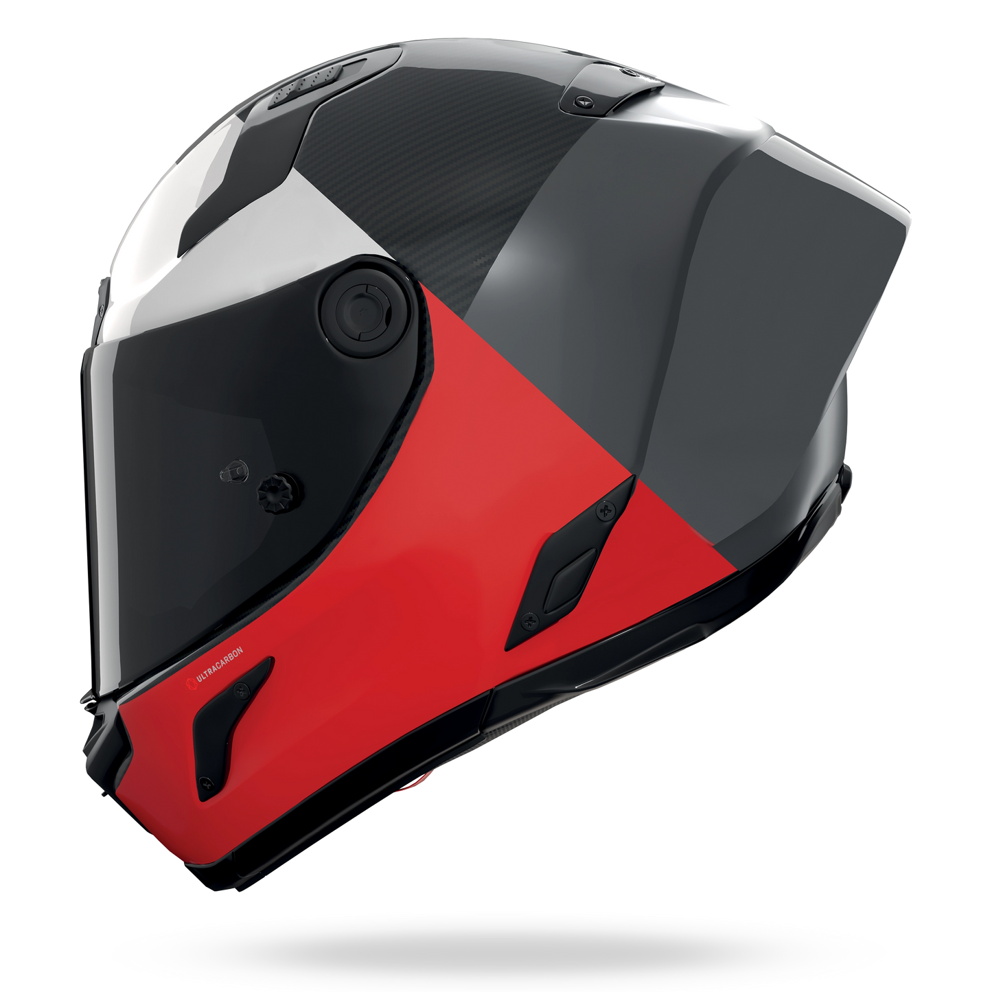 X-804 RS ULTRA CARBON BLOCCO Grigio lava / Rosso / Bianco