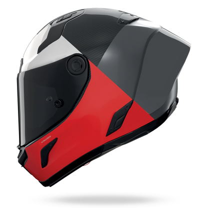 X-804 RS ULTRA CARBON BLOCCO Grigio lava / Rosso / Bianco