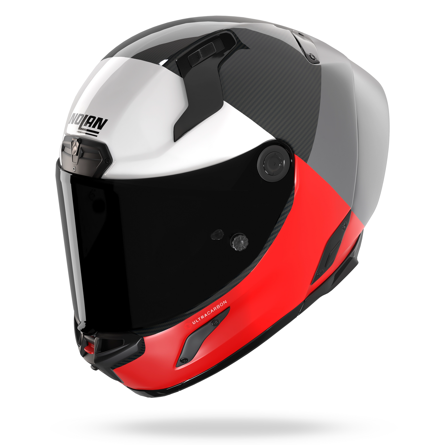 X-804 RS ULTRA CARBON BLOCCO Grigio lava / Rosso / Bianco