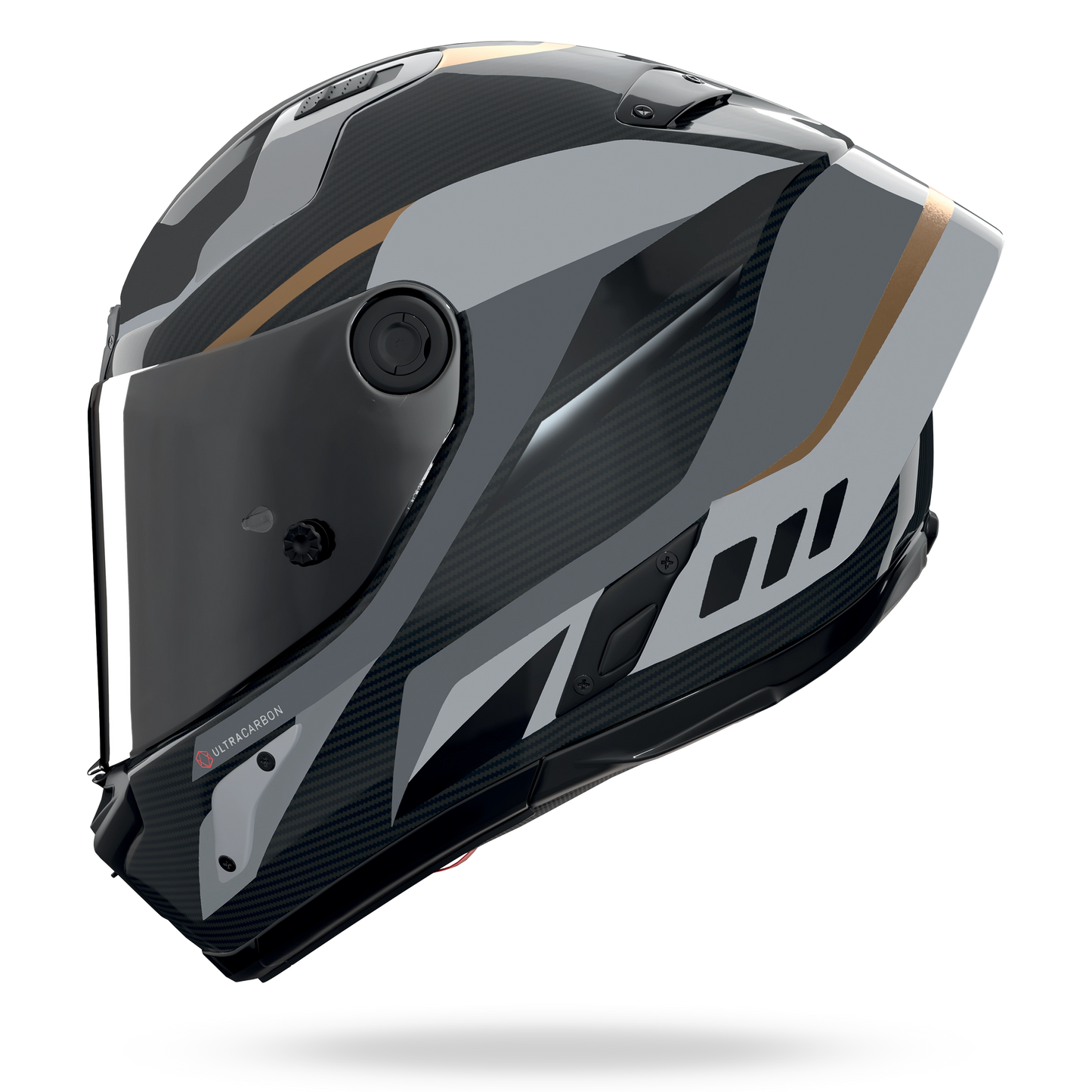 X-804 RS ULTRA CARBON LESMO Nero / Grigio / Oro
