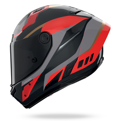 X-804 RS ULTRA CARBON LESMO Rosso / Grigio / Oro