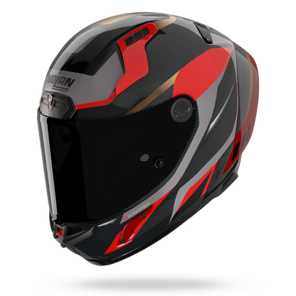 X-804 RS ULTRA CARBON LESMO Rosso / Grigio / Oro