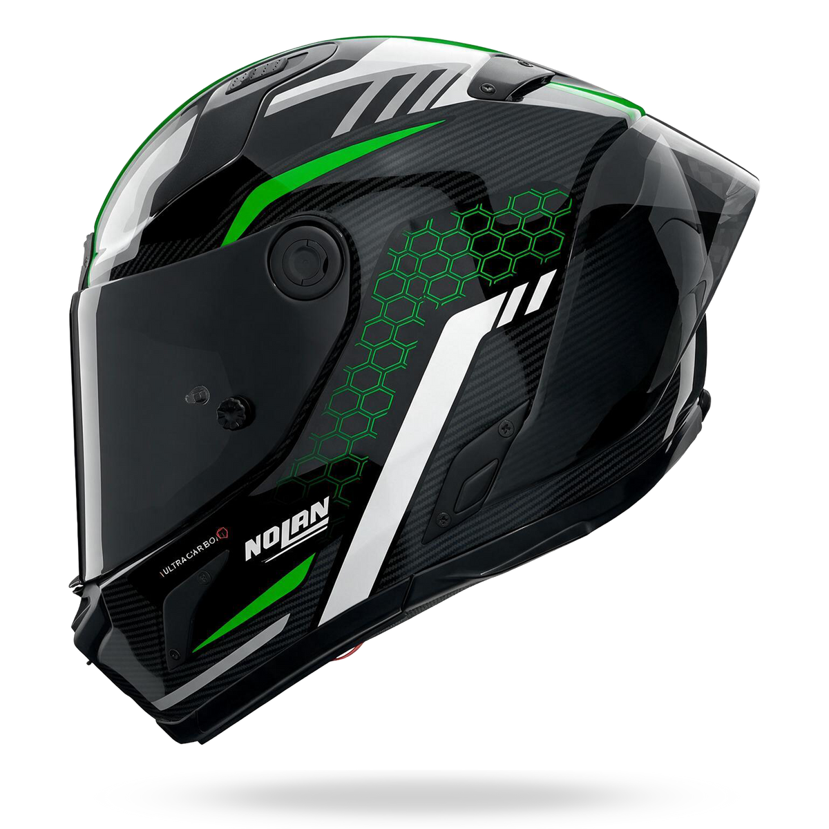 X-804 RS ULTRA CARBON PIEGA Nero / Verde / Argento